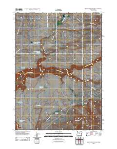 2011 Map of Brewster Reservoir, 2011 Print