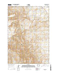 2014 Map of Brogan, 2014 Print