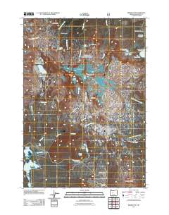 2011 Map of Broken Top, 2011 Print
