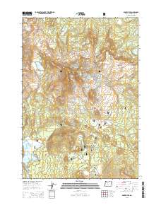 2014 Map of Broken Top, 2014 Print