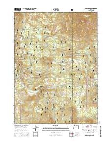 2014 Map of Brown Mountain, 2014 Print