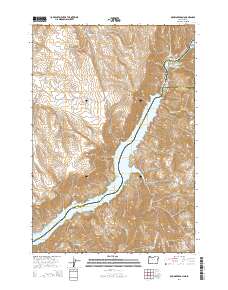 2014 Map of Brownlee Dam, 2014 Print