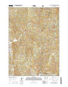 2014 Map of Brushy Bald Mountain, 2014 Print