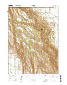 2014 Map of Bryant Mountain, 2014 Print