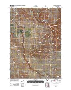 2011 Map of Buck Butte, 2011 Print