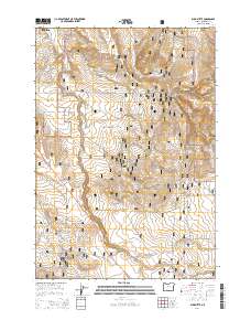 2014 Map of Buck Butte, 2014 Print