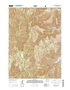 2014 Map of Buckskin Peak, 2014 Print