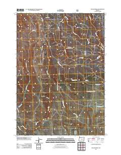 2011 Map of Bulger Ridge, 2011 Print