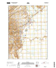 2020 Map of Burns, 2020 Print