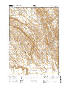 2014 Map of Burns Butte, 2014 Print