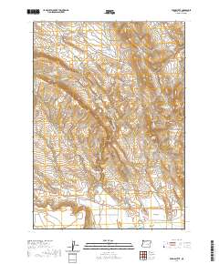 2020 Map of Burns Butte, 2020 Print