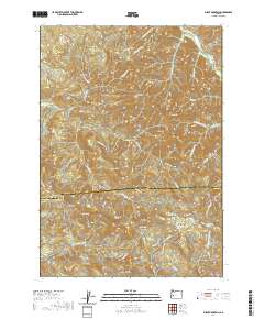 2020 Map of Burnt Mountain, 2020 Print