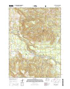2014 Map of Butte Falls, 2014 Print