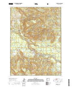 2020 Map of Butte Falls, 2020 Print