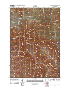 2011 Map of Buttermilk Canyon, 2011 Print