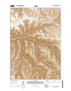 2014 Map of Buttermilk Canyon, 2014 Print