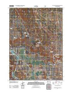 2011 Map of Buttes of the Gods, 2011 Print