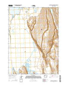 2014 Map of Calderwood Reservoir, 2014 Print