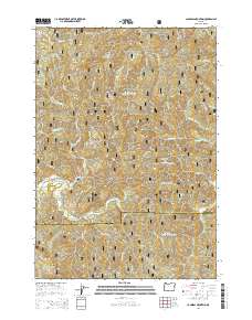 2014 Map of Cannibal Mountain, 2014 Print