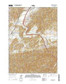 2014 Map of Canyonville, 2014 Print