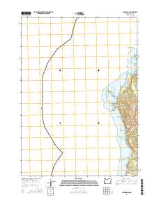 2014 Map of Cape Arago, 2014 Print