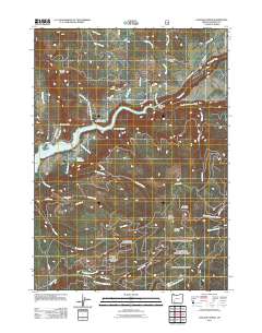 2011 Map of Cascade Gorge, 2011 Print