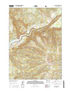 2014 Map of Cascade Gorge, 2014 Print