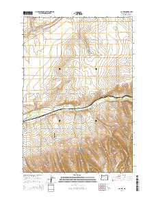 2014 Map of Cayuse, 2014 Print