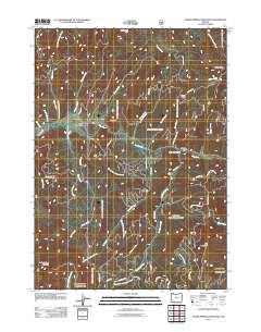2011 Map of Cedar Springs Mountain, 2011 Print
