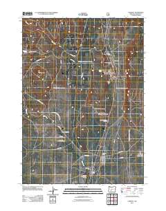 2011 Map of Chemult, 2011 Print