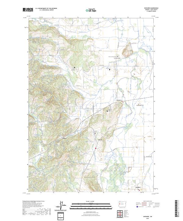 2023 Map of Cheshire, 2023 Print