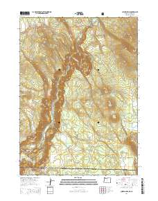 2014 Map of Chicken Hills, 2014 Print