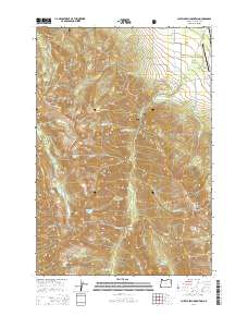 2014 Map of Chief Joseph Mountain, 2014 Print