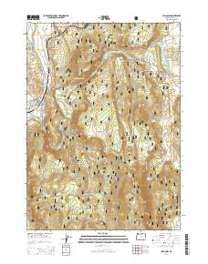 2014 Map of Chiloquin, 2014 Print