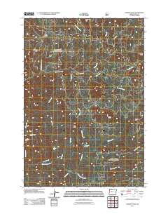 2011 Map of Chimney Peak, 2011 Print