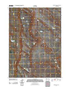 2011 Map of Chimney Rock, 2011 Print