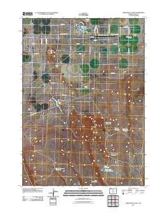 2011 Map of Christmas Valley, 2011 Print