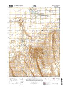 2014 Map of Christmas Valley, 2014 Print