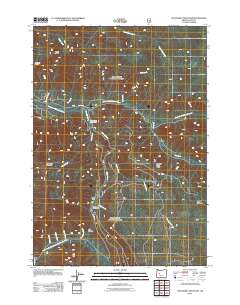 2011 Map of Chucksney Mountain, 2011 Print
