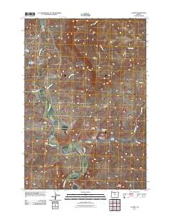2011 Map of Clarno, 2011 Print