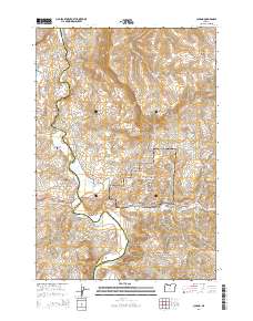 2014 Map of Clarno, 2014 Print
