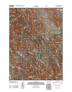 2011 Map of Clover Flat, 2011 Print