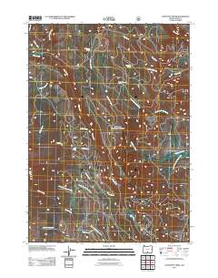 2011 Map of Coffeepot Creek, 2011 Print