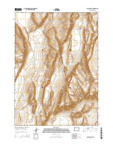 2014 Map of Coffin Butte, 2014 Print
