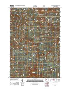 2011 Map of Coffin Mountain, 2011 Print