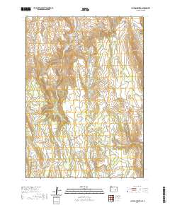 2020 Map of Coleman Mountain, 2020 Print