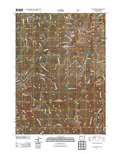 2011 Map of Collier Butte, 2011 Print