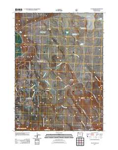 2011 Map of Collins Rim, 2011 Print