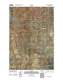 2011 Map of Coombs Canyon, 2011 Print