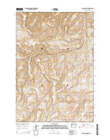 2014 Map of Coombs Canyon, 2014 Print